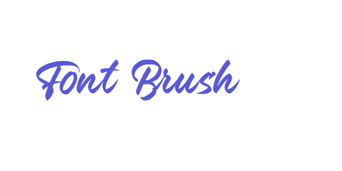 Font Brush Font