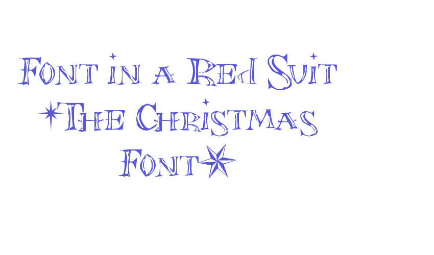 Font in a Red Suit (The Christmas Font) Font Download