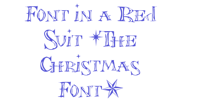 Font in a Red Suit (The Christmas Font) Font Download