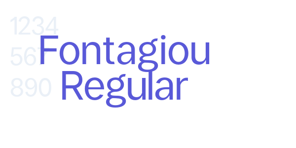 Fontagiou Regular font free