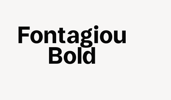 Fontagiou Bold Font