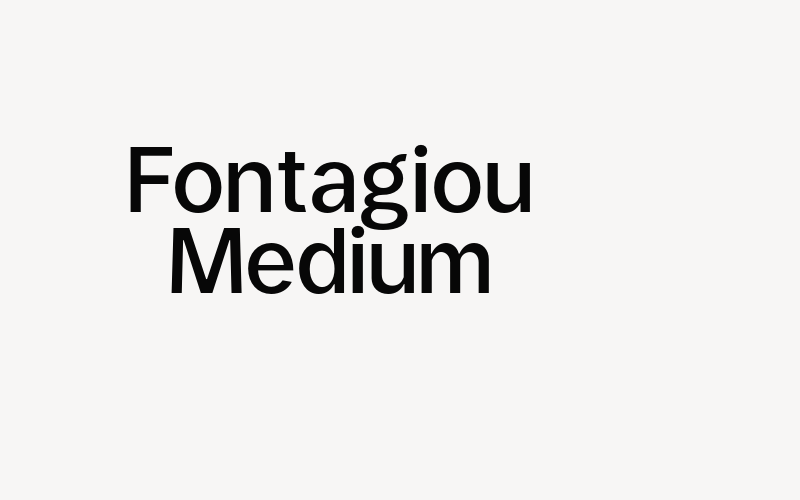 Fontagiou Medium Font