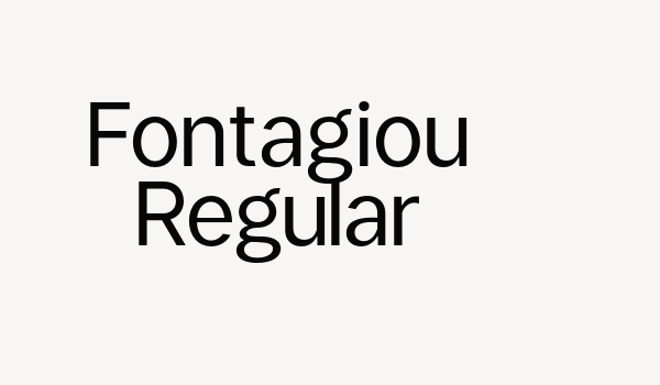 Fontagiou Regular Font