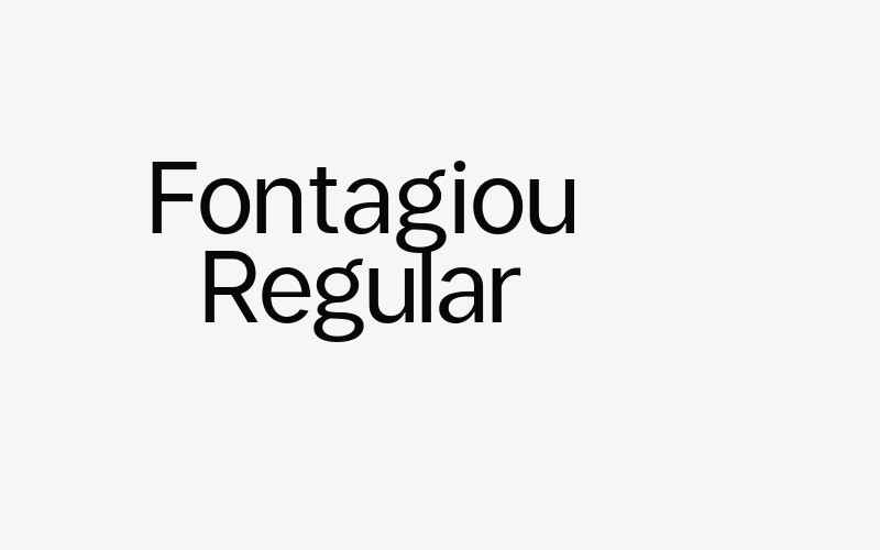 Fontagiou Regular Font