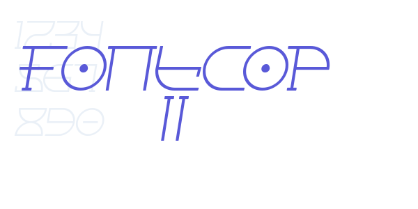 Fontcop II font free