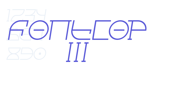 Fontcop III font free