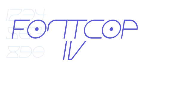 Fontcop IV font free