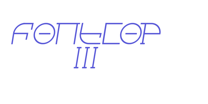 Fontcop III Font Download