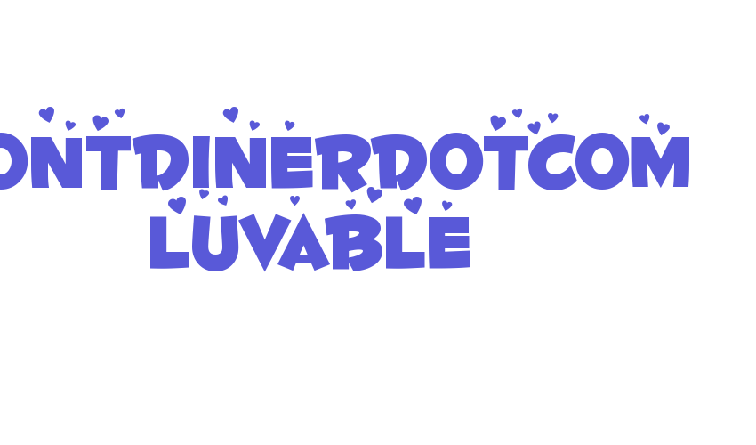 Fontdinerdotcom Luvable Font Download