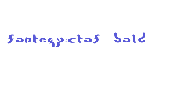 FonteZyxTof Bold font