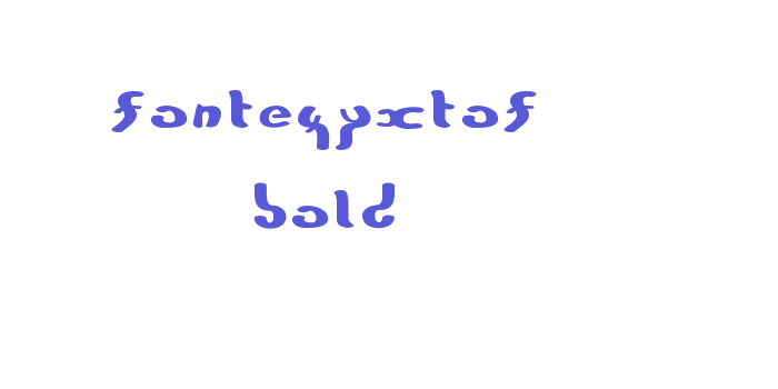 FonteZyxTof Bold Font