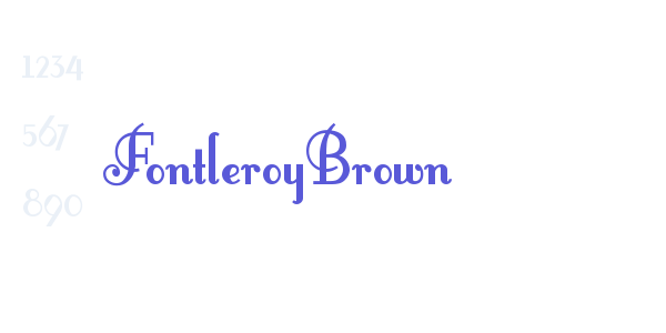 FontleroyBrown font free