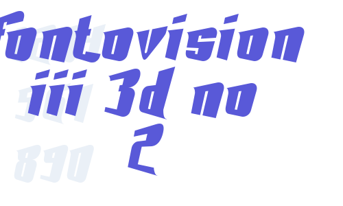 Fontovision III 3D no 2 Font Download