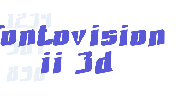 Fontovision II 3D Font