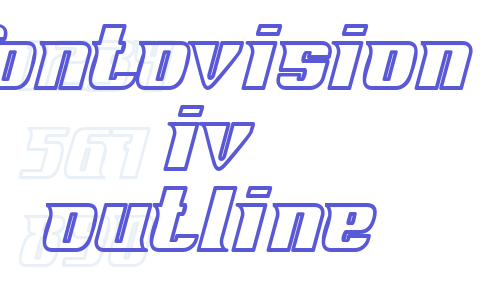 Fontovision IV outline Font Download