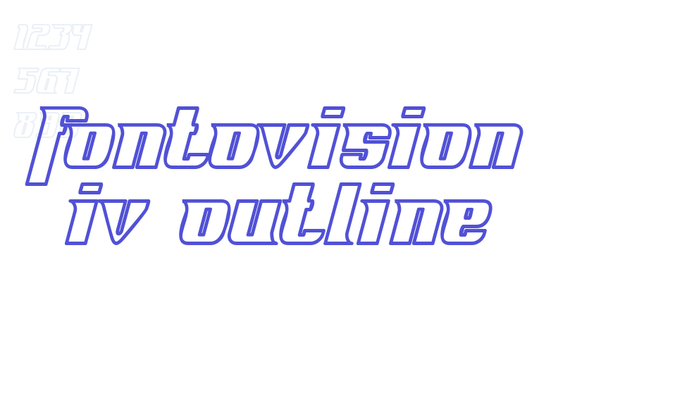 Fontovision IV outline-font-download