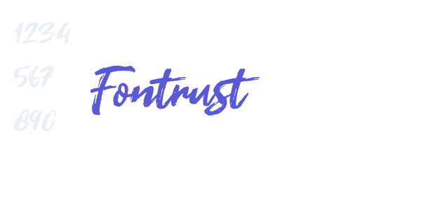 Fontrust font