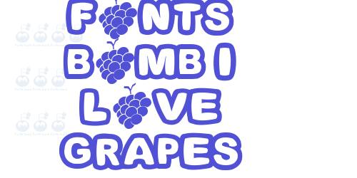 Fonts Bomb I love grapes-font-download