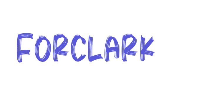 Forclark Font