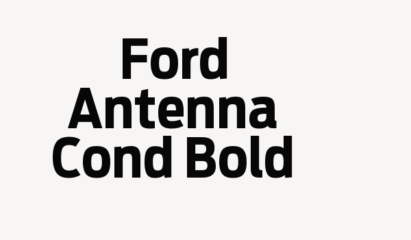 Ford Antenna Cond Bold Font