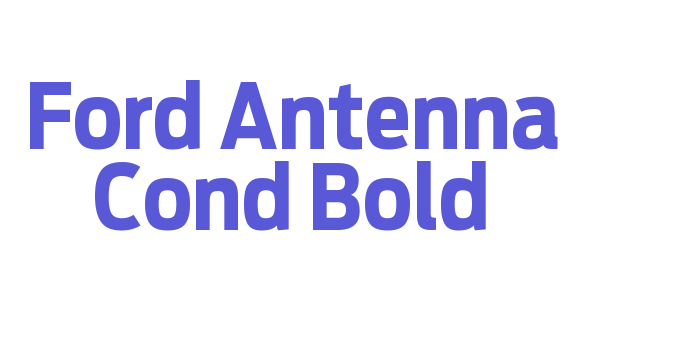 Ford Antenna Cond Bold Font Download