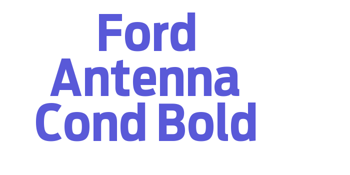 Ford Antenna Cond Bold Font