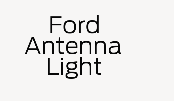 Ford Antenna Light Font