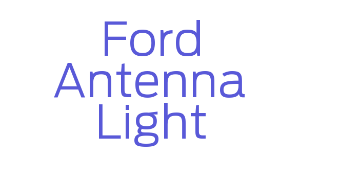 Ford Antenna Light Font Download