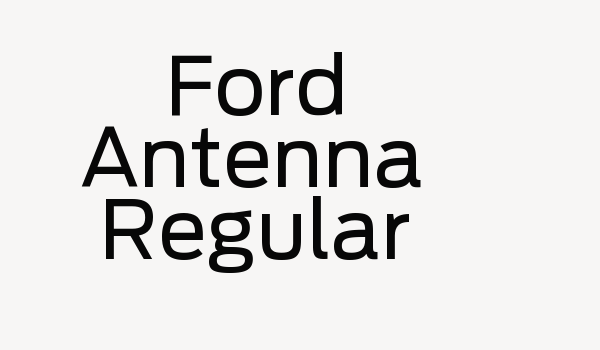 Ford Antenna Regular Font