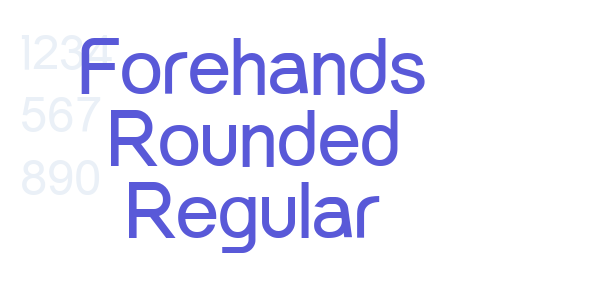 Forehands Rounded Regular font free