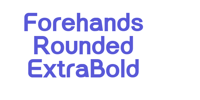 Forehands Rounded ExtraBold Font Download