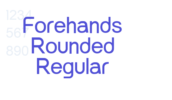 Forehands Rounded Regular font download