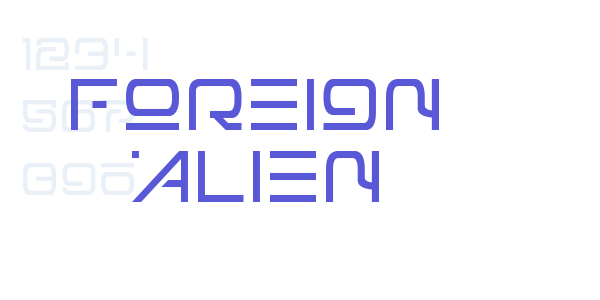 Foreign Alien font free