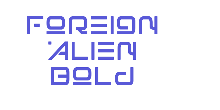 Foreign Alien Bold Font Download