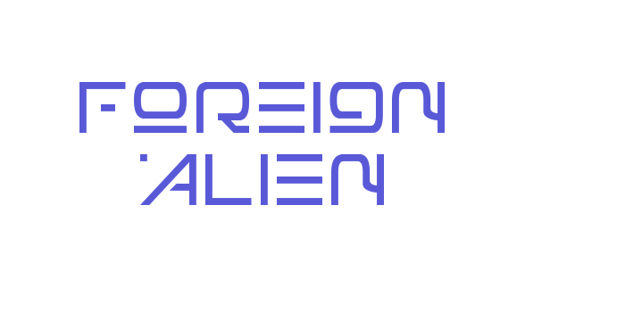 Foreign Alien Font Download