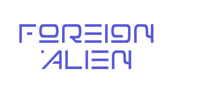 Foreign Alien Font