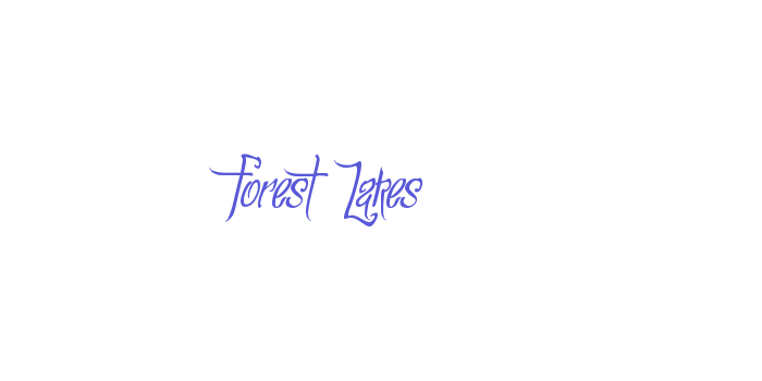 Forest Lakes Font Download