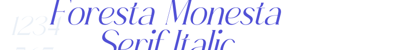 Foresta Monesta Serif Italic