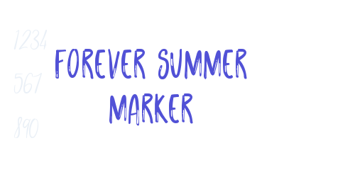 Forever Summer Marker-font-download