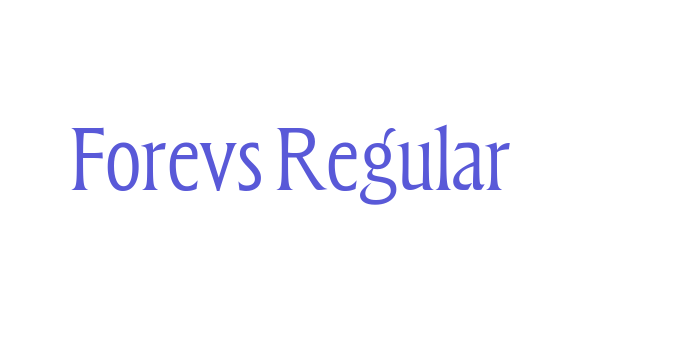 Forevs Regular Font Download