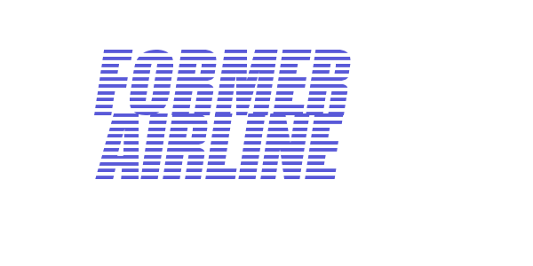 Former Airline font