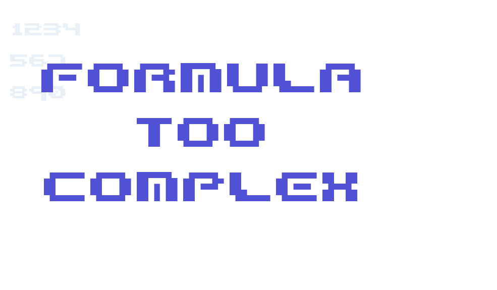 Formula too complex-font-download