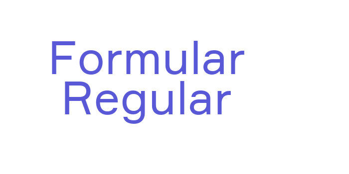 Formular Regular Font Download