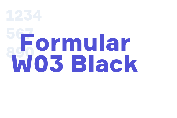 Formular W03 Black