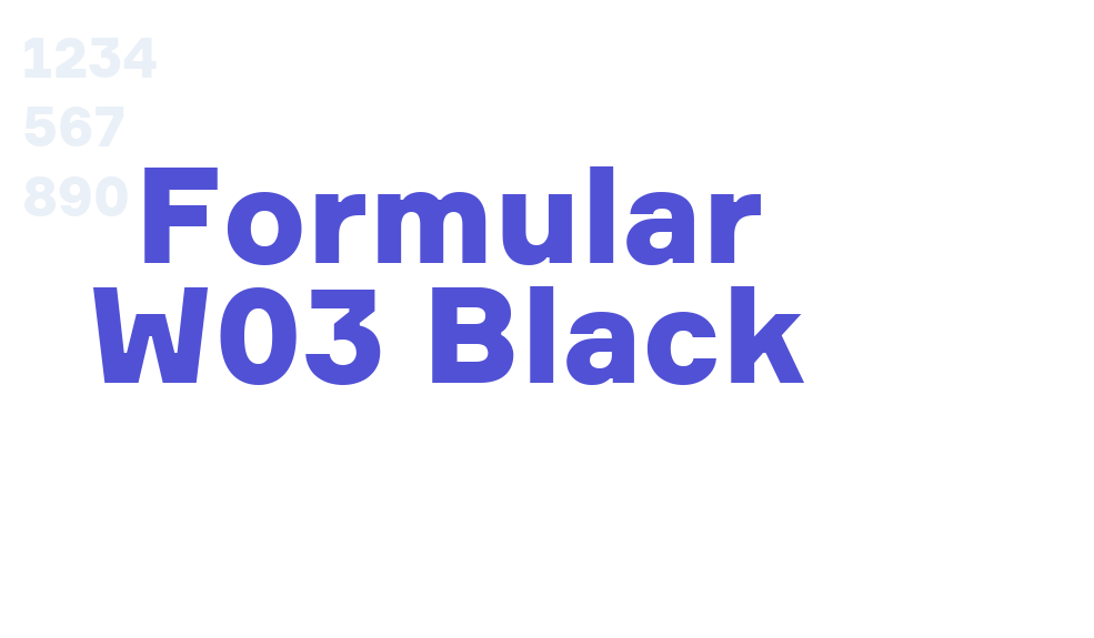 Formular W03 Black-font-download