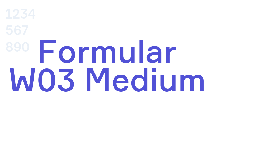 Formular W03 Medium-font-download