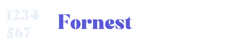 Fornest-related font