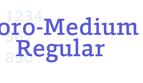 Foro-Medium Regular font free