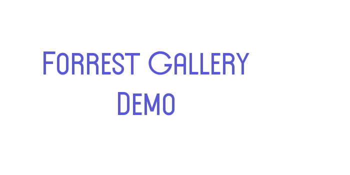 Forrest Gallery Demo Font Download