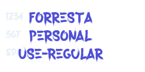 Forresta Personal Use-Regular-font-download